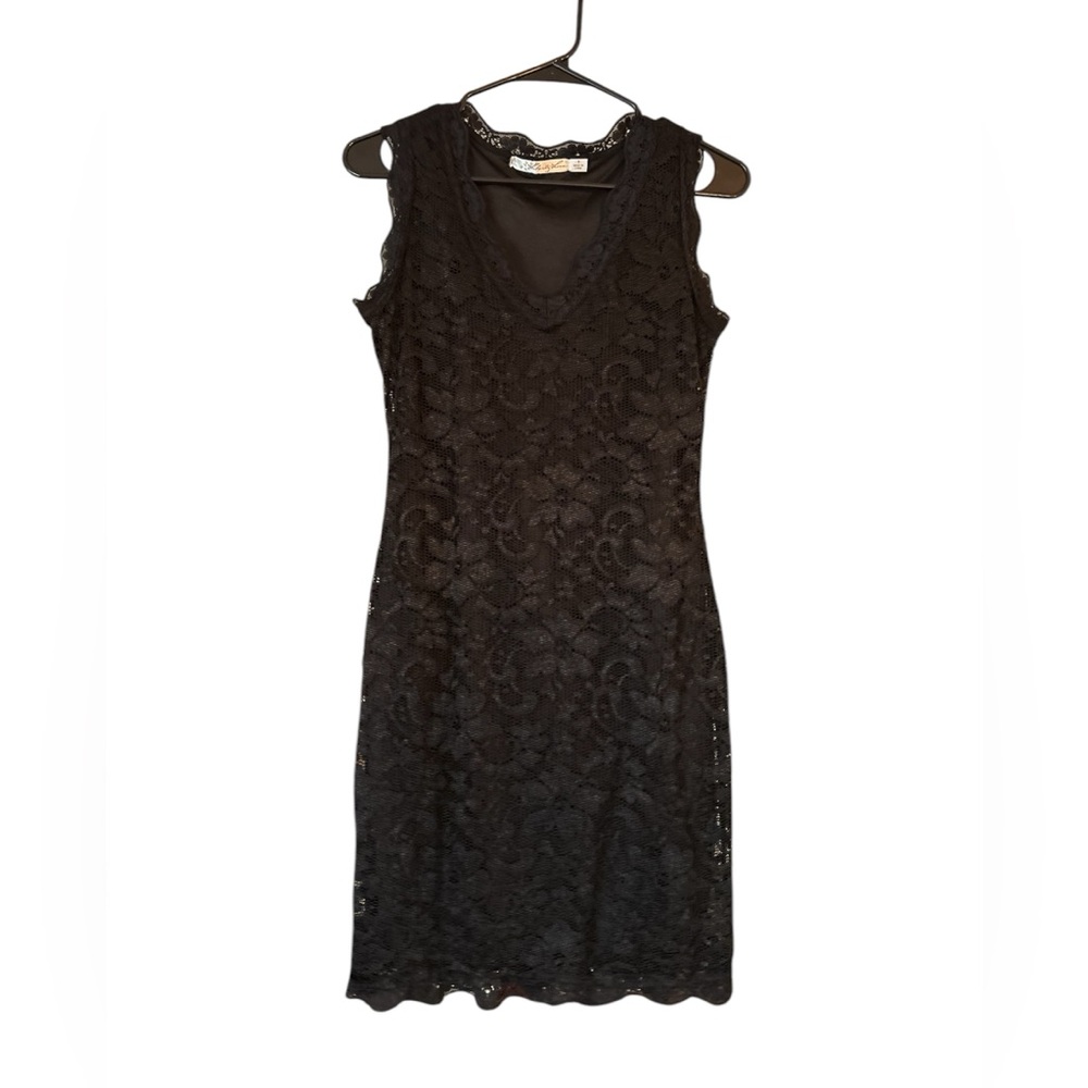 Sexy Lacey Dress Scalloped Bottom - Small